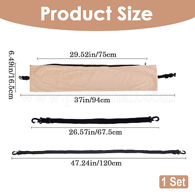 Samt mit Polyester-Reisekissenbezug&nbsp;AJEW-WH20006-66D-1