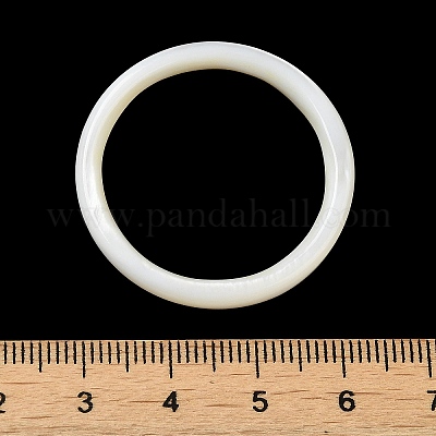 Anello di collegamento con conchiglia bianca naturale&nbsp;SSHEL-M022-06C-1