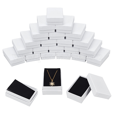 Boîtes à bijoux en carton&nbsp;CBOX-WH0003-27-1