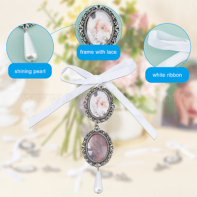 Wholesale SUPERFINDINGS 10Pcs Wedding Bouquet Photo Charms Alloy