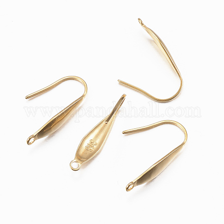Ion Plating(IP) 316 Surgical Stainless Steel Earring Hooks X-STAS-H392-03G-1