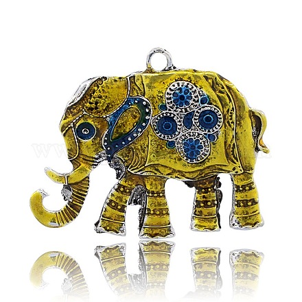 Elephant Pendant Necklace Findings ENAM-M001-23B-1