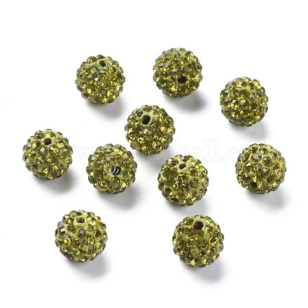 Pave Disco Ball Beads RB-A130-10mm-2-1
