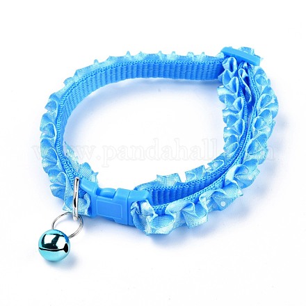 Adjustable Polyester Lace Dog/Cat Collar MP-K001-B03-1