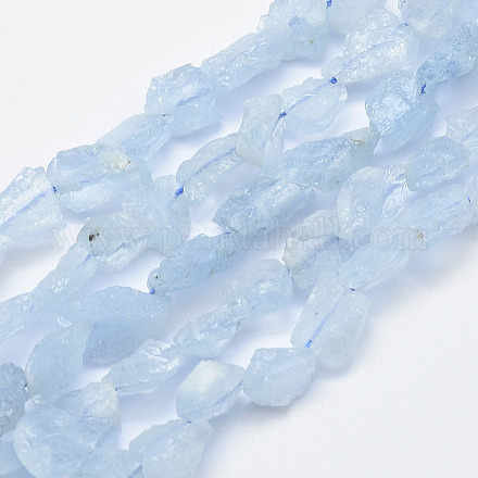 Chapelets de perles en aigue-marine naturelle G-F547-29-A-1