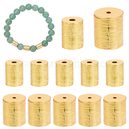 Ph pandahall 12 pièces perles d'espacement en or 18 carats KK-PH0005-14-1