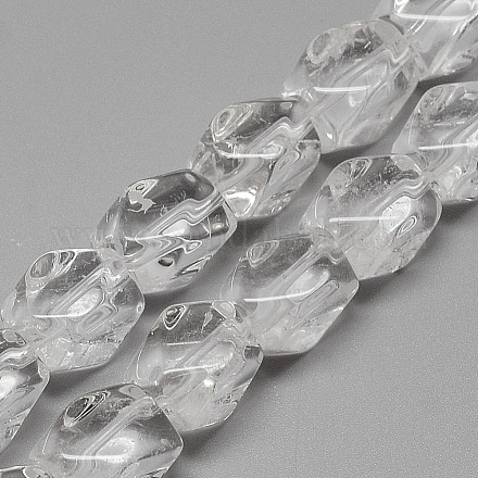 Chapelets de perles en cristal de quartz naturel G-R439-21B-1