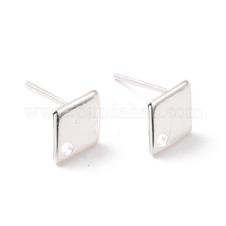 Accessoires de puces d'oreilles en 201 acier inoxydable STAS-K241-01S-1