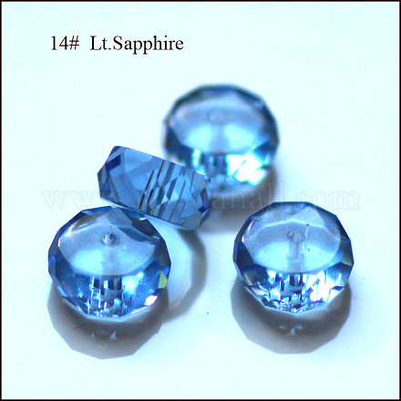 Abalorios de cristal austriaco de imitación SWAR-F078-4x8mm-14-1