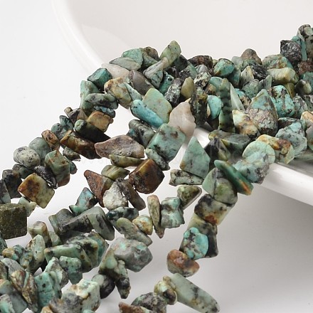 Nuggets Natural African Turquoise(Jasper) Bead Strands G-M344-31-1