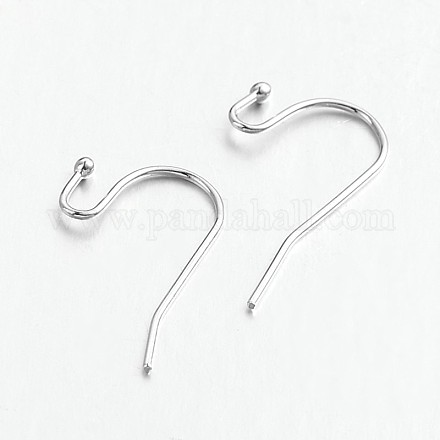 Brass Earring Hooks for Earring Designs KK-M142-01P-RS-1