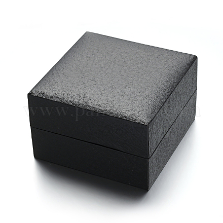 Cajas de joyas cuadrados de cuero de la PU para el reloj CON-M004-08-1