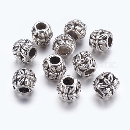 Antique Silver Large Hole Beads X-LF11299Y-NF-1