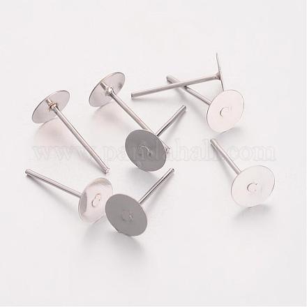 Accessoires de clous d'oreilles en fer EC013-P-FF-1