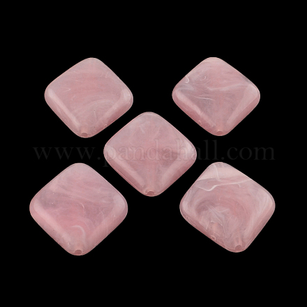 Rhombus Imitation Gemstone Acrylic Beads OACR-R043-19-1