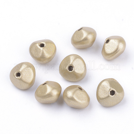 Perles acryliques peintes en aérosol de style mat X-ACRP-S667-28-1