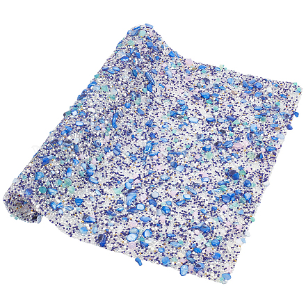 Fingerinspire foglio di strass hotfix da 8.3x12.4 pollice foglio di strass in resina blu royal stirare/cucire su nastro di perline di cristallo decorazione di strass lucidi applique per indumenti RESI-WH0035-24A-1