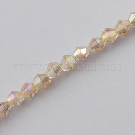 Glass Beads Strands X-EGLA-S056-3mm-09-1