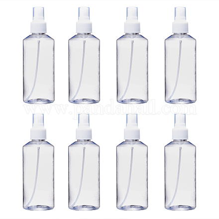 200mlの詰め替え可能なペットプラスチックスプレーボトル  液体用の空のポンプボトル  透明  5.3x15.7cm  容量：200ml（6.76液量オンス） TOOL-Q024-02C-01-1