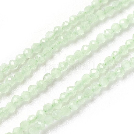 Chapelets de perles en verre imitation jade GLAA-F094-C03-1
