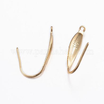 316 Surgical Stainless Steel Earring Hooks X-STAS-P166-10G-1
