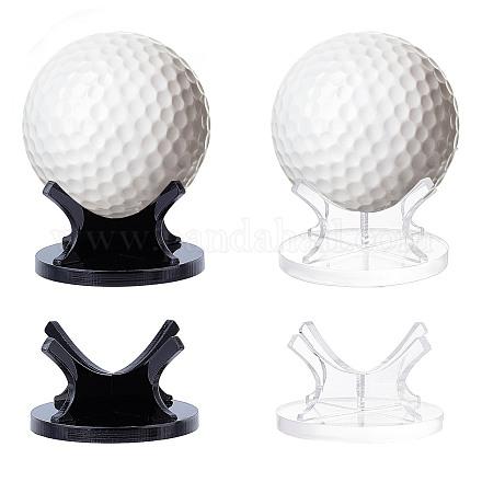 FINGERINSPIRE 2 Sets 2 Colors Acrylic Sport Ball Display Rack ODIS-FG0001-36-1