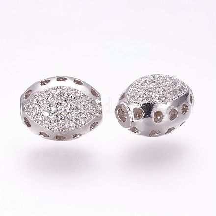 Perles de zircone cubique micro pave en Laiton ZIRC-G091-74P-1
