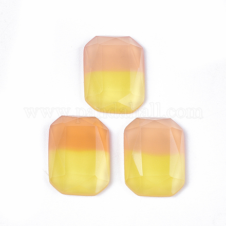 Cabujones de resina de dos tonos CRES-T014-01C-1
