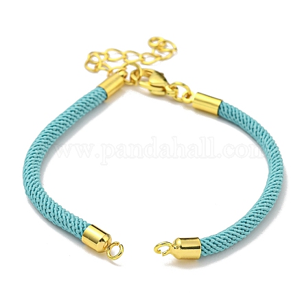 Braccialetti con corde di nylon adatti per ciondoli per connettori AJEW-P116-02G-03-1