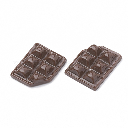 樹脂カボション  チョコレート  模造食品  ココナッツブラウン  16~17x13x4mm CRES-N015-11A-1