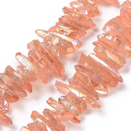 Brins de perles de cristal de quartz naturel G-K181-B23-1