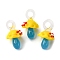 Handmade Lampwork Pendants, Bumpy, Mushroom, Yellow, 24.5~29.5x15~18.5mm, Hole: 2~5mm