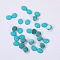 Resin Cabochons, Oval, Dark Turquoise, 10x8x4mm