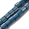 Polymer Clay Beads Strands, Column, Marine Blue, 6~6.5x6~6.5mm, Hole: 1.2mm, about 61~64pcs/strand, 15.55~15.94''(39.5~40.5cm)