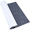 Polyester Felt Sticker, Self Adhesive Fabric, Rectangle, Black, 40x0.1cm, 2m/roll