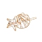 Shell Shape Alloy Hair Bobby Pins, with Rhinestone & Imitation Pearl, Golden, 32x52mm