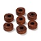Maple Wood Beads, Flat Round, Camel, 8x4mm, Hole: 3mm