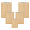 PandaHall 140 Pack Open Top Kraft Mylar Bags 3 Size Double Sided Vacuum Heat Seal Pouches Mylar Heat Sealable Bags Storage Bag for Repackaging Samples Wedding Favors Bag