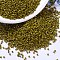 MIYUKI Delica Beads, Cylinder, Japanese Seed Beads, 11/0, (DB2141) Duracoat Dyed Opaque Spanish Olive, 1.3x1.6mm, Hole: 0.8mm, about 10000pcs/bag, 50g/bag