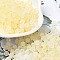 Frosted Glass Beads, Bicone, with Gold Foil, Faceted, Pale Goldenrod, 4.5x3.5mm, Hole: 1mm, 14285pcs/1000g