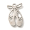201 Stainless Steel Pendants, Dance Shoes Charms, Stainless Steel Color, 15x9.5x1mm, Hole: 1.2mm