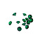Glass Rhinestone Cabochons, DIY Accessories for Jewelry Pendant Making, Birthstone Color Style Rhinestone, Diamond Shape, Emerald, 4mm, 20pcs/bag