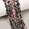 Natural Rhodonite Beads Strands, Faceted, Flat Oval, 8x6x3mm, Hole: 0.7~0.8mm, about 46~47pcs/strand, 14.96~15.16''(38~38.5cm)