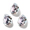 K9 Glass, Imitation Czech Rhinestone, Teardrop, Crystal, 14x10x6mm