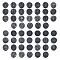 AHANDMAKER 104 Pcs Flatback Wood Cabochons, No Hole Flat Round Alphabet Beads, Vintage Wooden Blanks for Studs Necklace Earring Jewelry Making and Crafts DIY