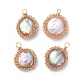 Colgantes de perlas keshi de perlas barrocas naturales X-PALLOY-JF00421-02-1
