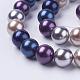 Chapelets de perles de coquille BSHE-L035-10mm-I07-1
