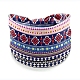 Polyester Boho Stretch Wide Knot Turban Headband PW-WG30577-08-1