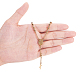 Unicraftale 23cm 2pcs Edelstahl Armband oval mit Virgin Mary Charm Armband hypoallergen Perlen Armbänder Kreuz Charm Armband für Frauen verstellbare Armbandkette BJEW-UN0001-01G-4