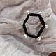 Accessoires de cheveux élastiques en tissu hexagonal OHAR-PW0007-52A-1